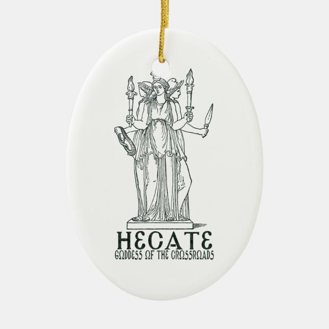 Hecate Ceramic Ornament (Front)
