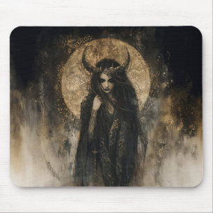 Hecate Goddess of Witchcraft Triple Moon Goddess 5 Mouse Pad