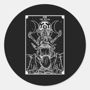 Hecate Triple Moon Goddess Witch Hekate Wheel Taro Classic Round Sticker