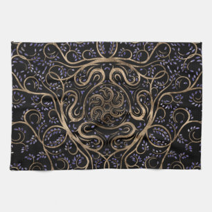 Hecate Wheel Ornament Kitchen Towel