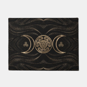 Hecate Wheel Triple Moon Doormat