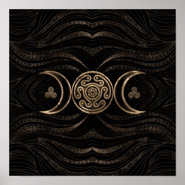 Hecate Wheel Triple Moon Poster (Front)