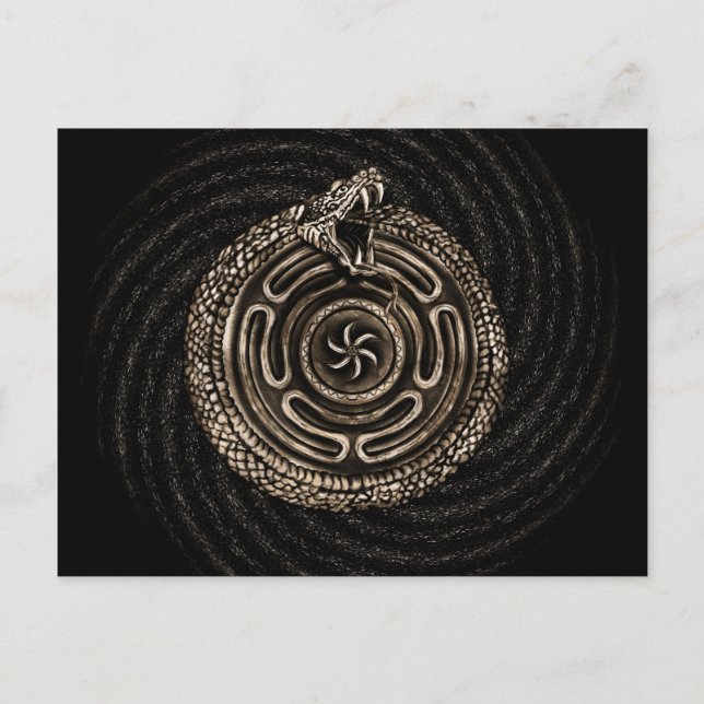 Hecate Wheel with ouroboros Postcard (Front)