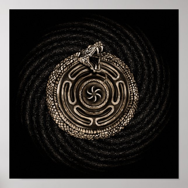 Hecate Wheel with ouroboros Poster (Front)