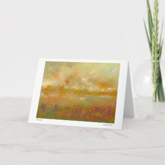 Hecatomb Abstract Landscape Painting Card