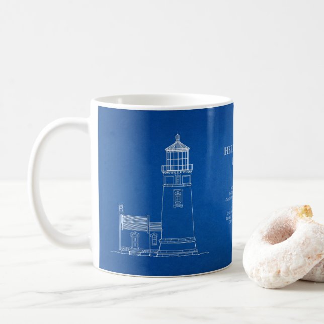 Heceta Head Lighthouse - Oregon – AD Coffee Mug (With Donut)
