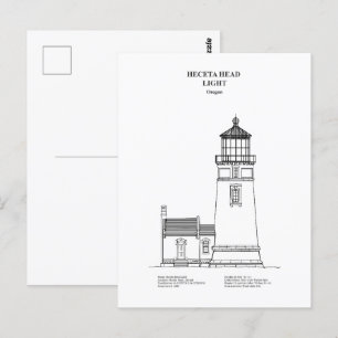 Heceta Head Lighthouse - Oregon - BD Postcard
