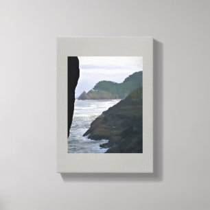 Heceta Head Lighthouse & Sea Lions, OR Canvas Print