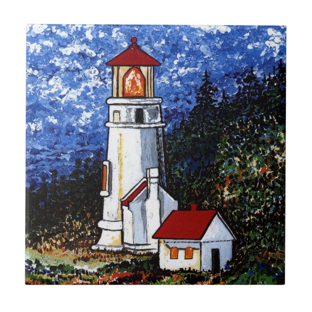 Heceta Head Lighthouse Tile (Front)