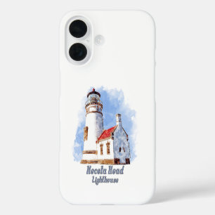 Heceta Head Lighthouse Watercolor - Oregon iPhone 16 Case