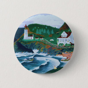 Heceta Lighthouse 2 Inch Round Button