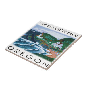 Heceta Lighthouse Tile