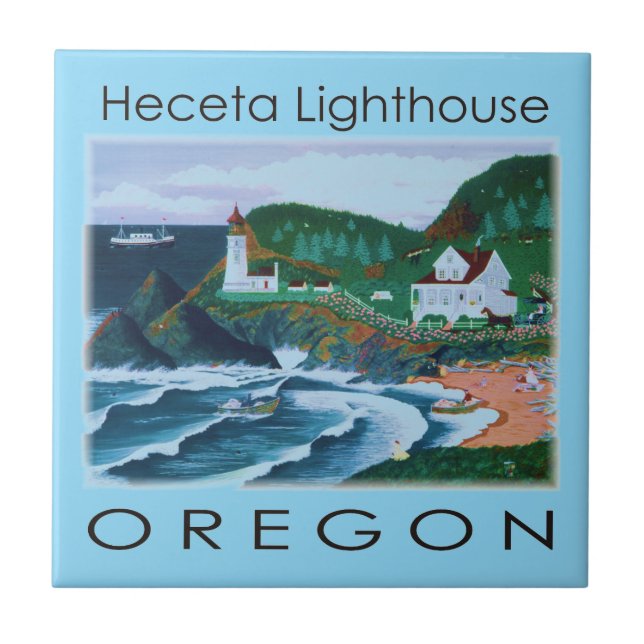 Heceta Lighthouse Tile (Front)