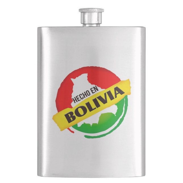 Hecho en Bolivia Hip Flask (Front)