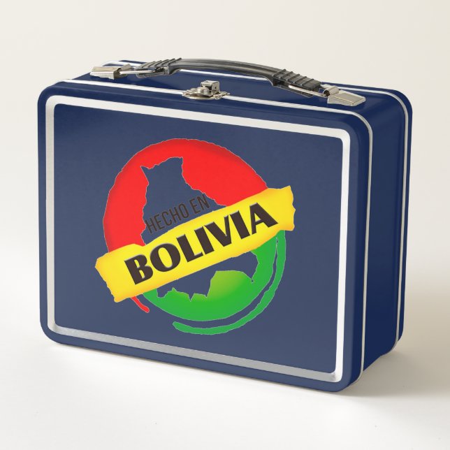 Hecho en Bolivia Metal Lunch Box (Front)