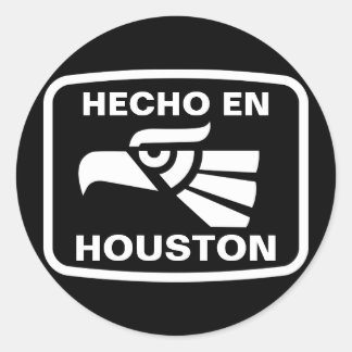 Hecho en Houston personalizado custom personalized Classic Round Sticker