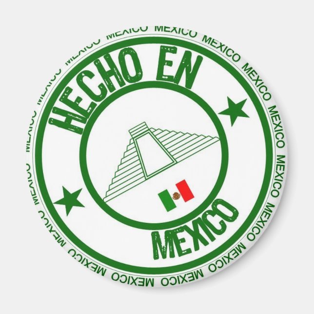 Hecho en mexico magnet (Front)