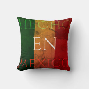Hecho en Mexico - Unique Mexican Art Design Throw Pillow