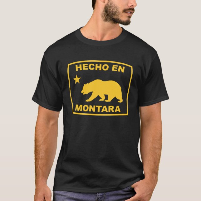Hecho en Montara California Republic Pacific Coast T-Shirt (Front)