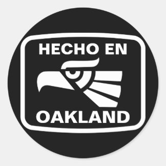 Hecho en Oakland personalizado custom personalized Classic Round Sticker