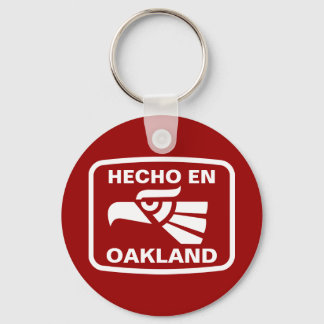 Hecho en Oakland personalizado custom personalized Keychain