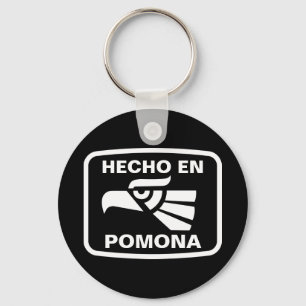 Hecho en Pomona personalizado custom personalized Keychain