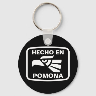 Hecho en Pomona personalizado custom personalized Keychain