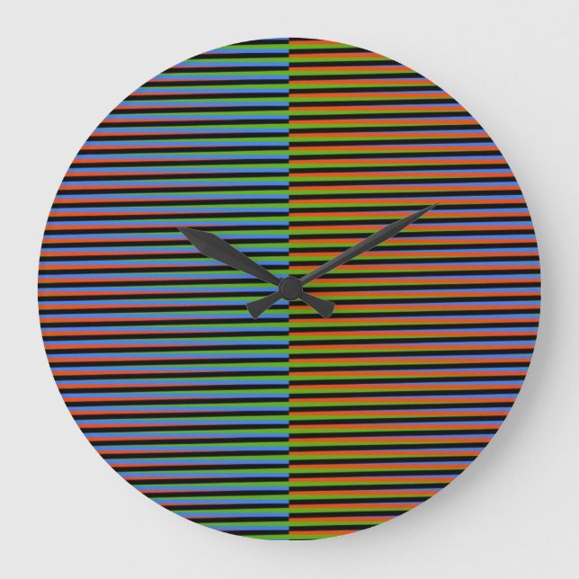 HECHO EN VENEZUELA 🇻🇪 Inspirado en Cruz-Diez Large Clock (Front)