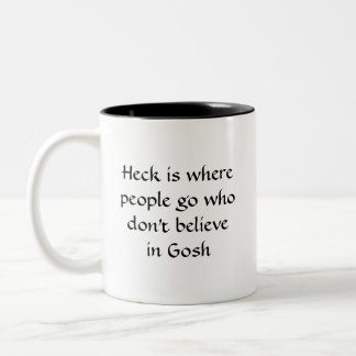 Heck & Gosh Two-Tone Coffee Mug