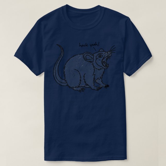 Heck Yeah Possum Lover T-Shirt (Design Front)