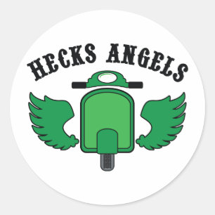 Heck's Angels Classic Round Sticker