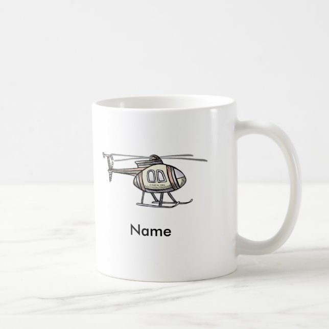 Hectic Helicopter custom name Mug (Right)