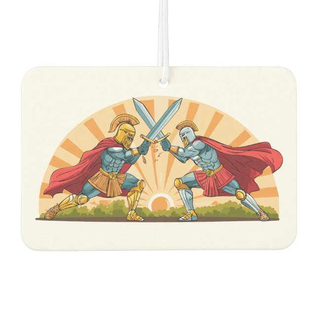 Hector and Achilles Air Freshener (Front)