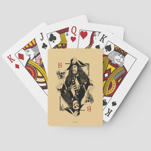 Hector Barbossa - Ruler Of The Seas Playing Cards (Back)