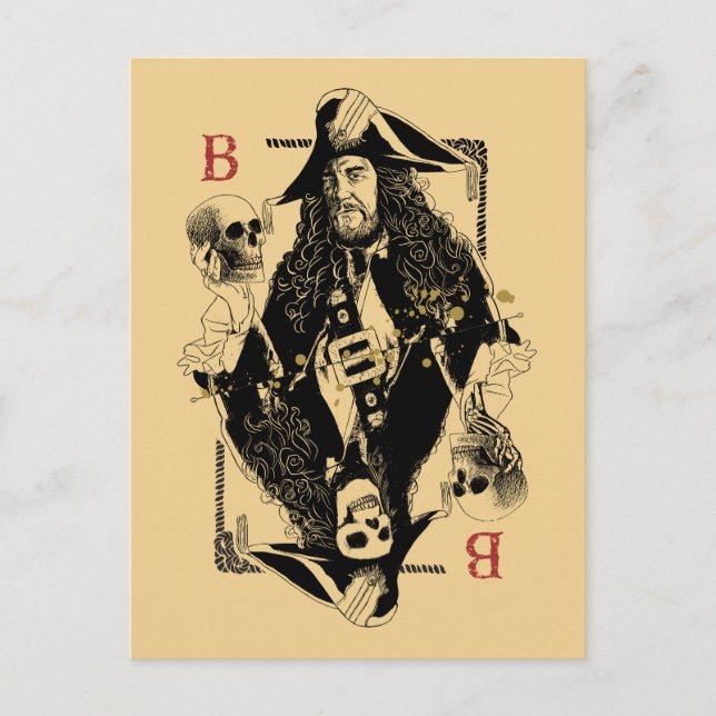 Hector Barbossa - Ruler Of The Seas Postcard (Front)