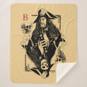 Hector Barbossa - Ruler Of The Seas Sherpa Blanket