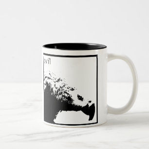 Hector - basic black Two-Tone coffee mug