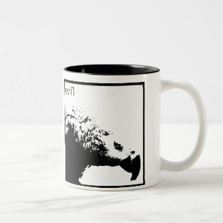 Hector - basic black Two-Tone coffee mug