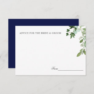 Hedera   Ivy Leaves Sage Wedding Advice or recipe Invitation