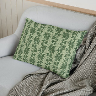 Hedera Ivy Vines - botanical green D_L pattern. Accent Pillow