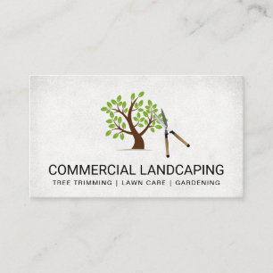 Hedge Clippers   Tree Logo Business Card