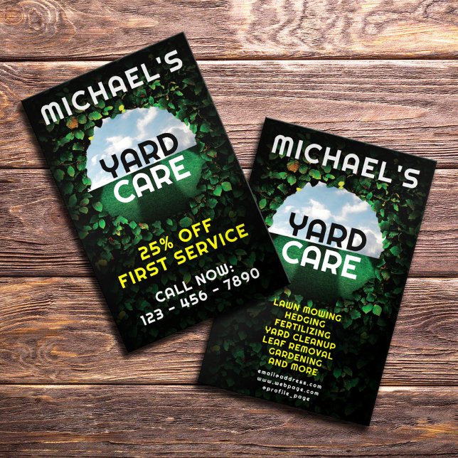 Hedge frame landscaping  flyer (Creator Uploaded)