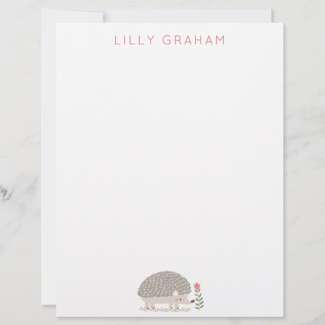 Hedge Hog Letterhead (Front)