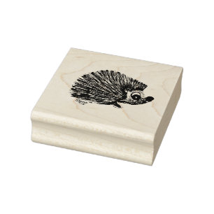 Hedge Hog, Rubber stamp, craft suply Stamp