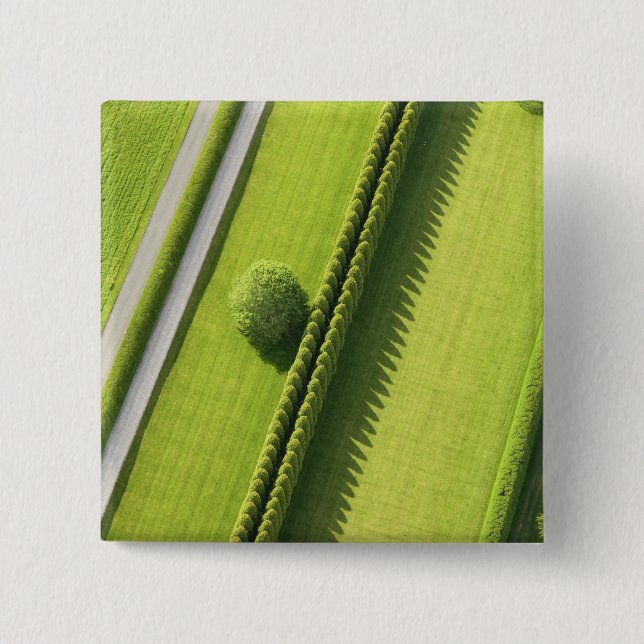 Hedge in The Hamptons 2 Inch Square Button (Front)