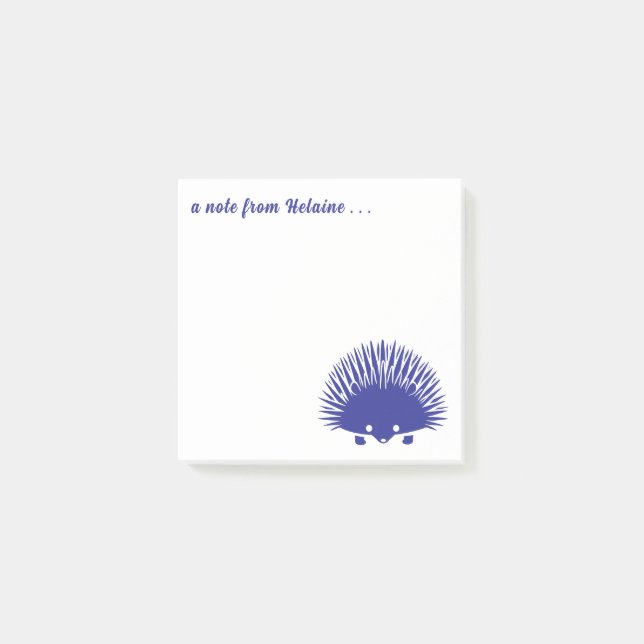 Hedge Life Hedgehog Mom Custom Colour and Text Post-it Notes (Front)