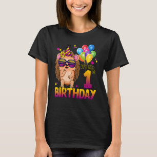 Hedgehog 1st Birthday  1 Years Old Hedgehog Birthd T-Shirt