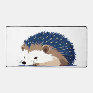 Hedgehog Adorable Cute Animal Sleeping Relaxing Desk Mat