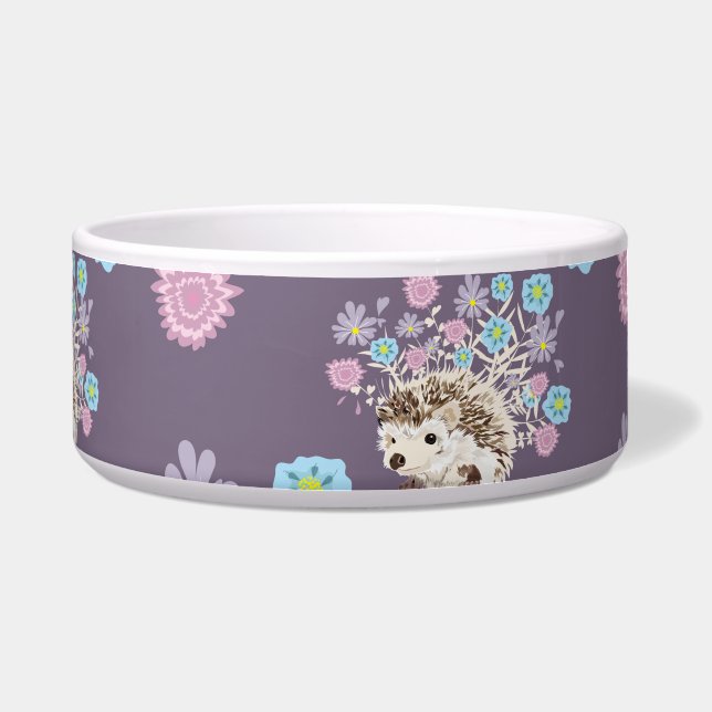 hedgehog and flowers pattern (Front)