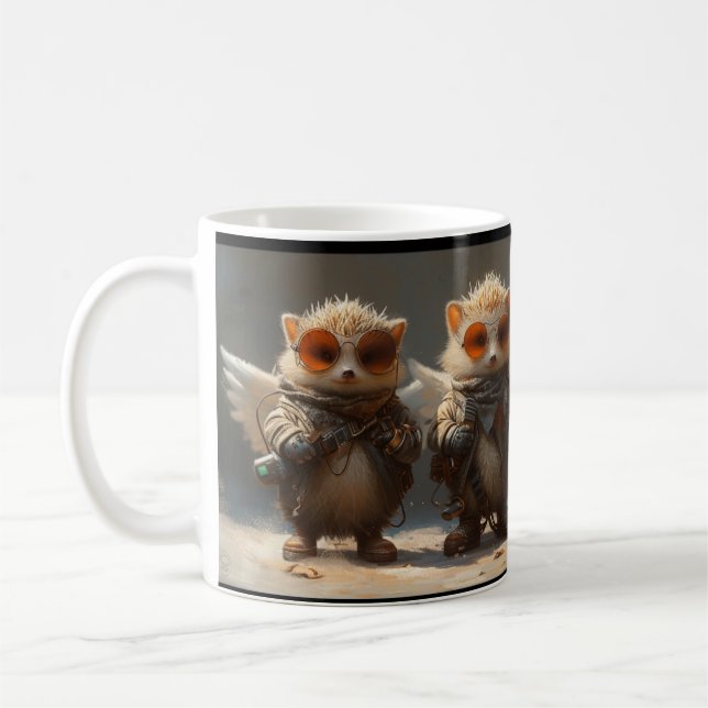 Hedgehog Angel Punks 15oz Mug (Left)